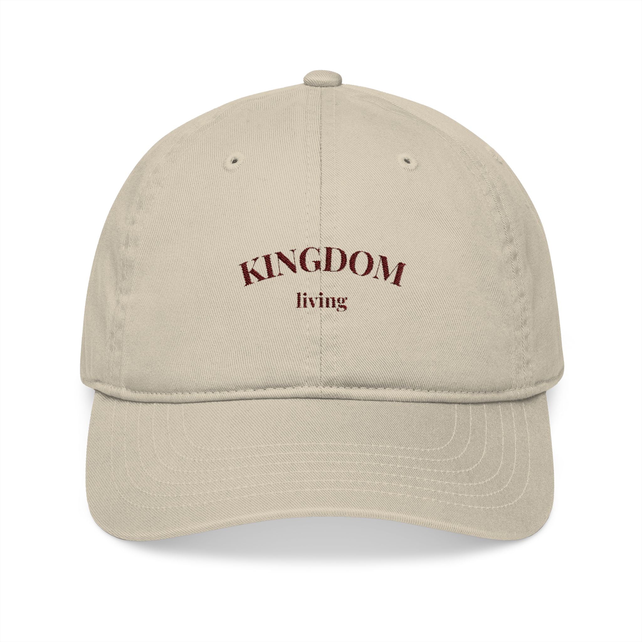 Beige Organic Cotton Baseball Cap - Kingdom Living Collection