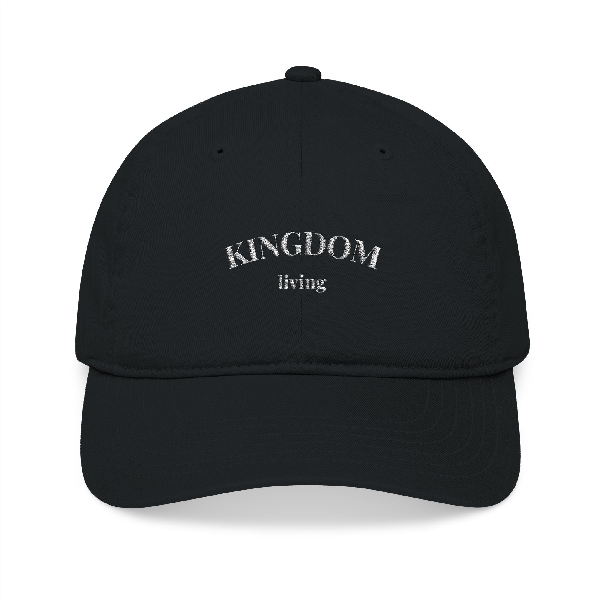 Black Organic Cotton Baseball Cap - Kingdom Living Collection