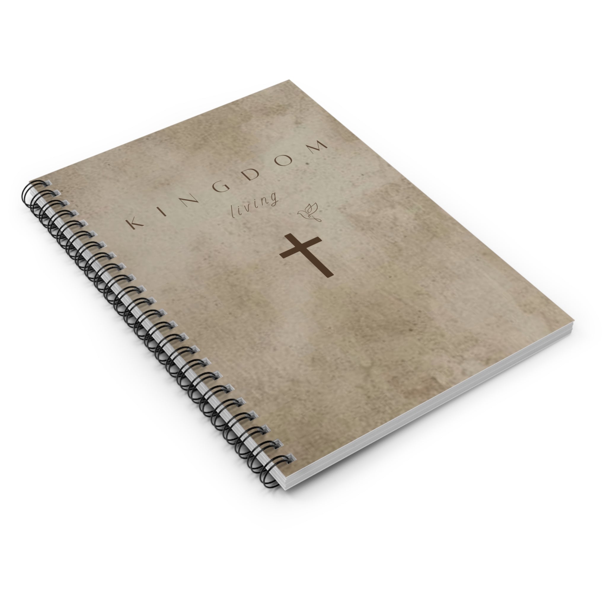 Inspirational Spiral Notebook - "Kingdom Living" - Faith Journal, Bible Notes