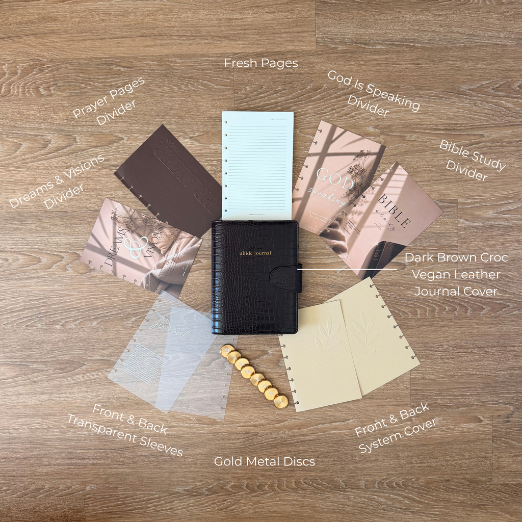 Abide Journal Bundle | Brown Cover & Gold Discs