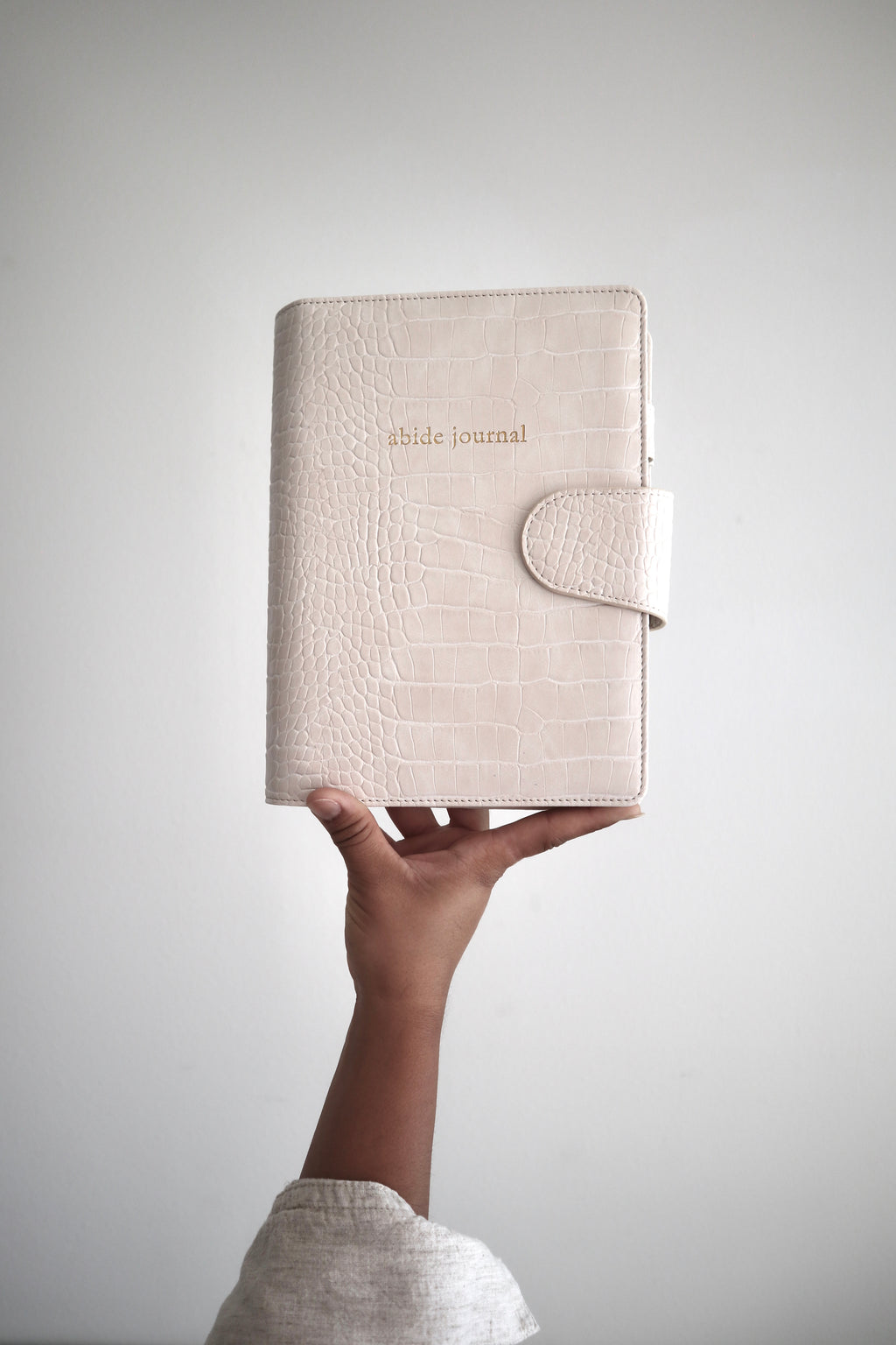 Abide Journal Bundle | Beige Cover & Silver Discs