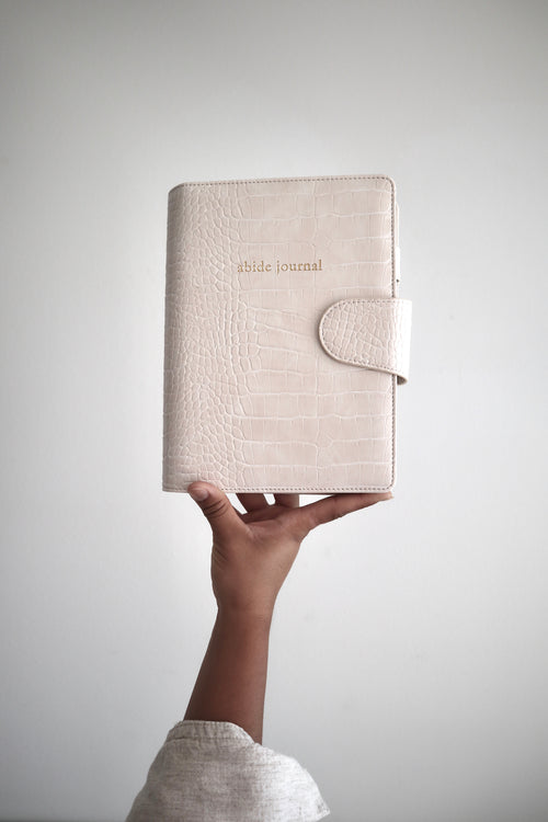 Abide Journal Bundle | Beige Cover & Gold Discs