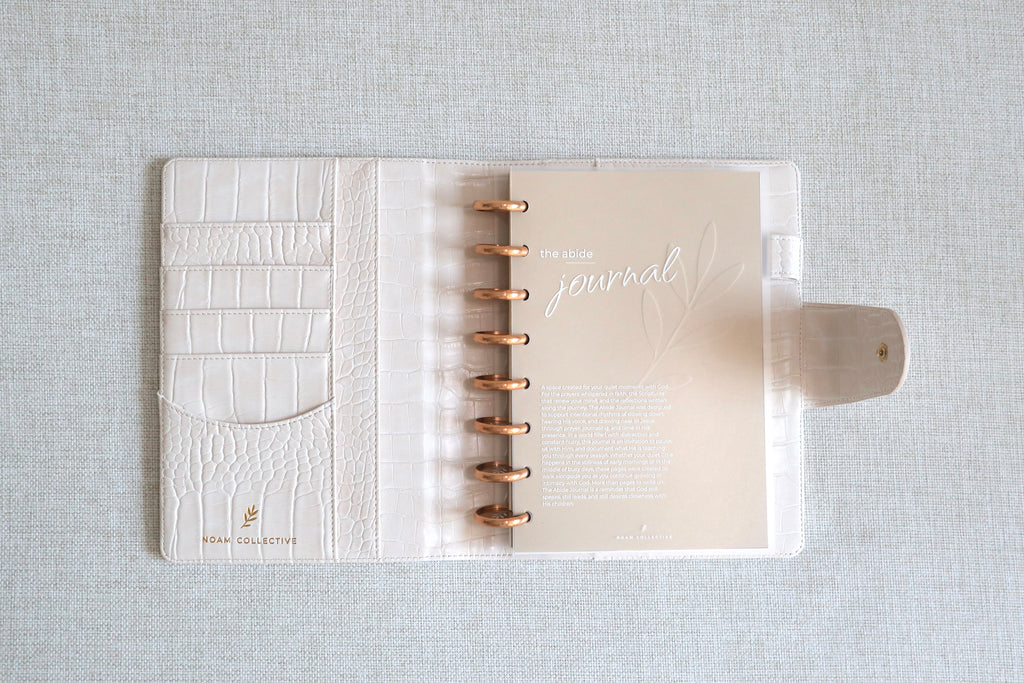 Abide Journal Bundle | Beige Cover & Gold Discs