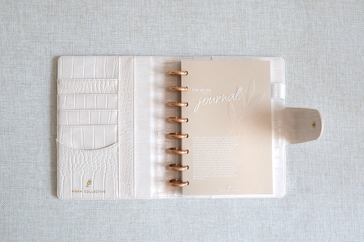 Abide Journal Bundle | Beige Cover & Gold Discs