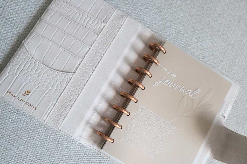 Abide Journal Bundle | Beige Cover & Gold Discs
