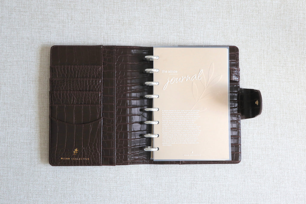 Abide Journal Bundle | Brown Cover & Silver Discs