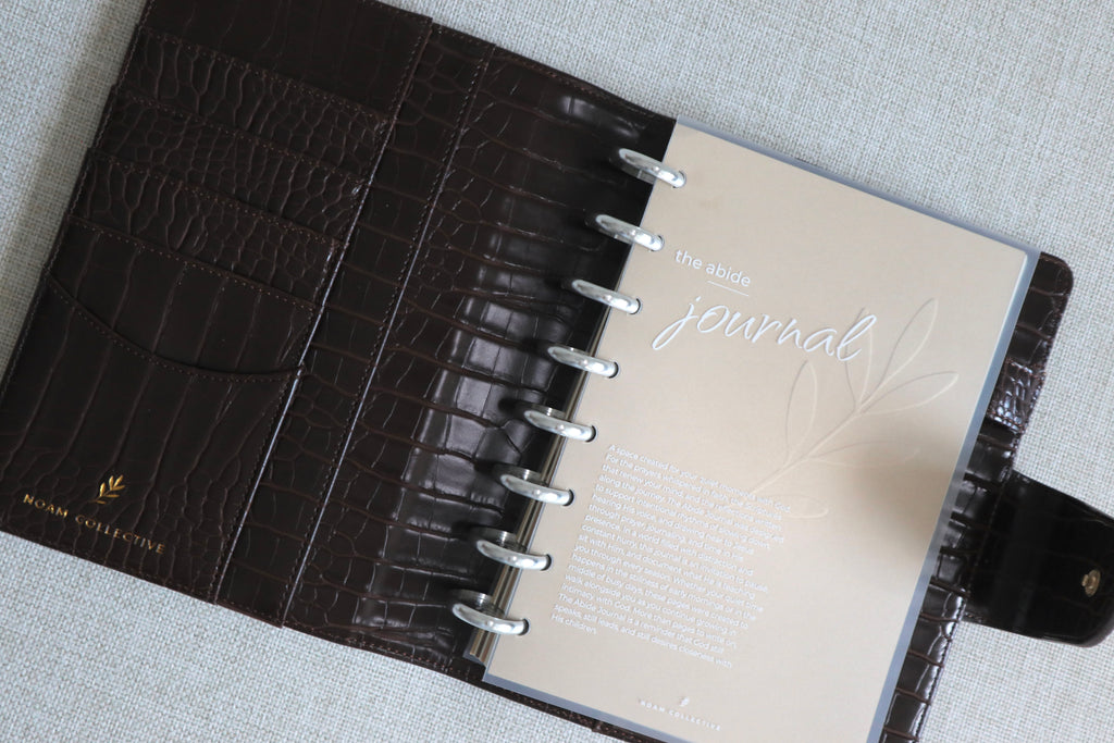 Abide Journal Bundle | Brown Cover & Silver Discs